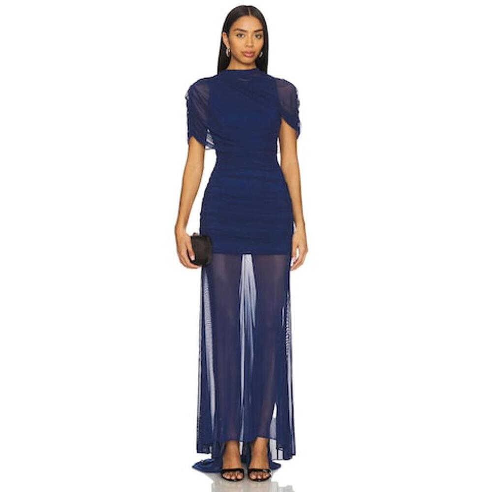 Amanda Uprichard Evianna Gown in Navy